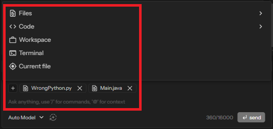 Add context to the conversation