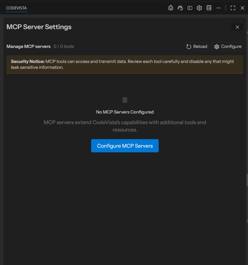 MCP Server Settings